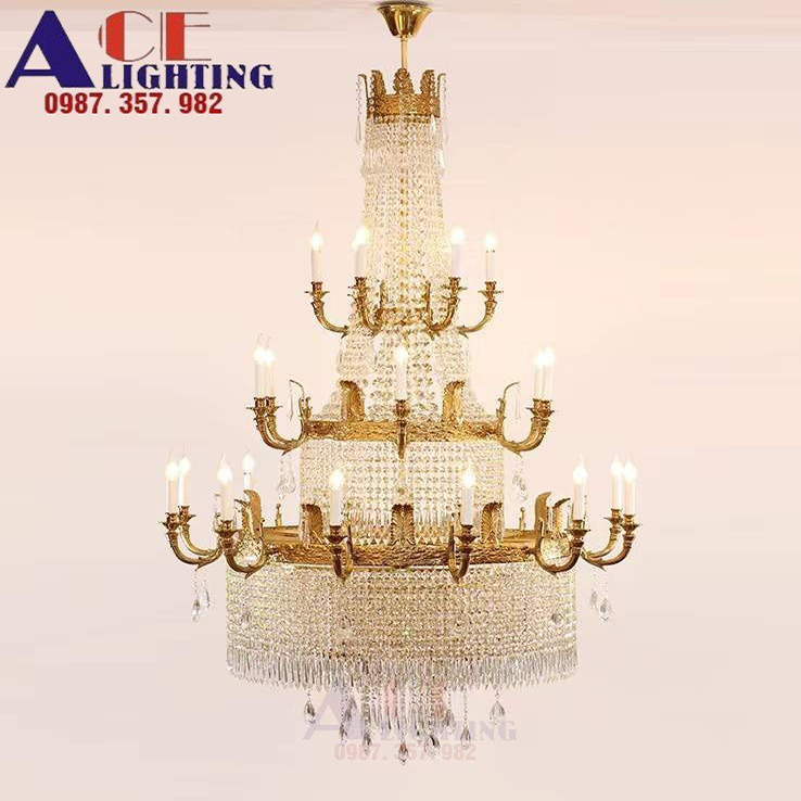 Đèn chùm thông tầng