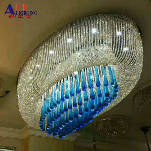 đèn mâm pha lê