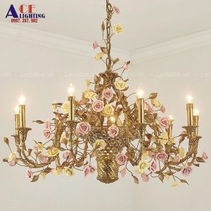 đèn chùm đồng cao cấp