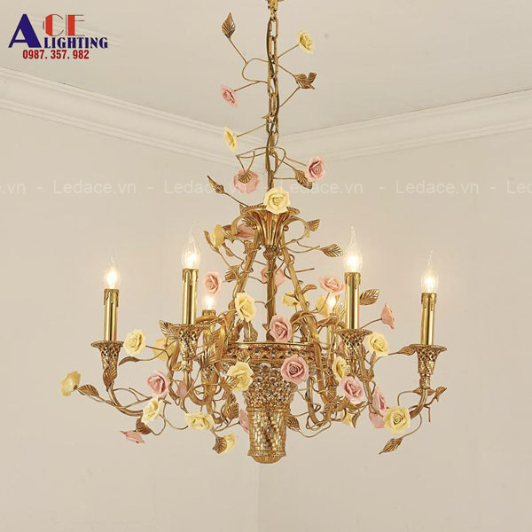 đèn chùm đồng DCD52