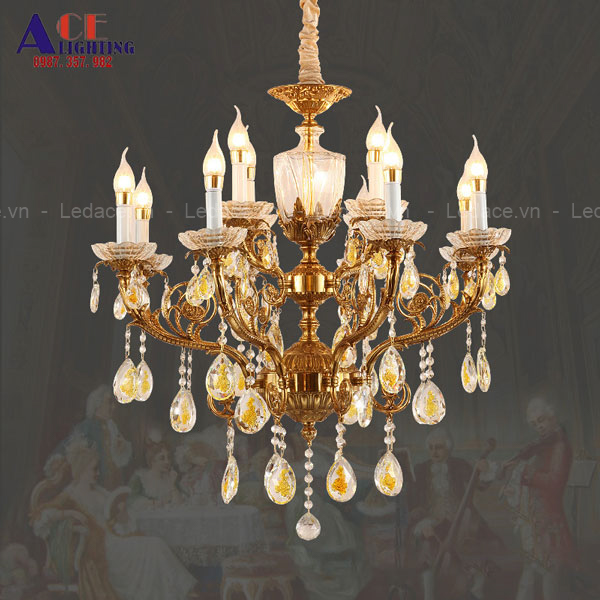 đèn chùm đồng DCD59